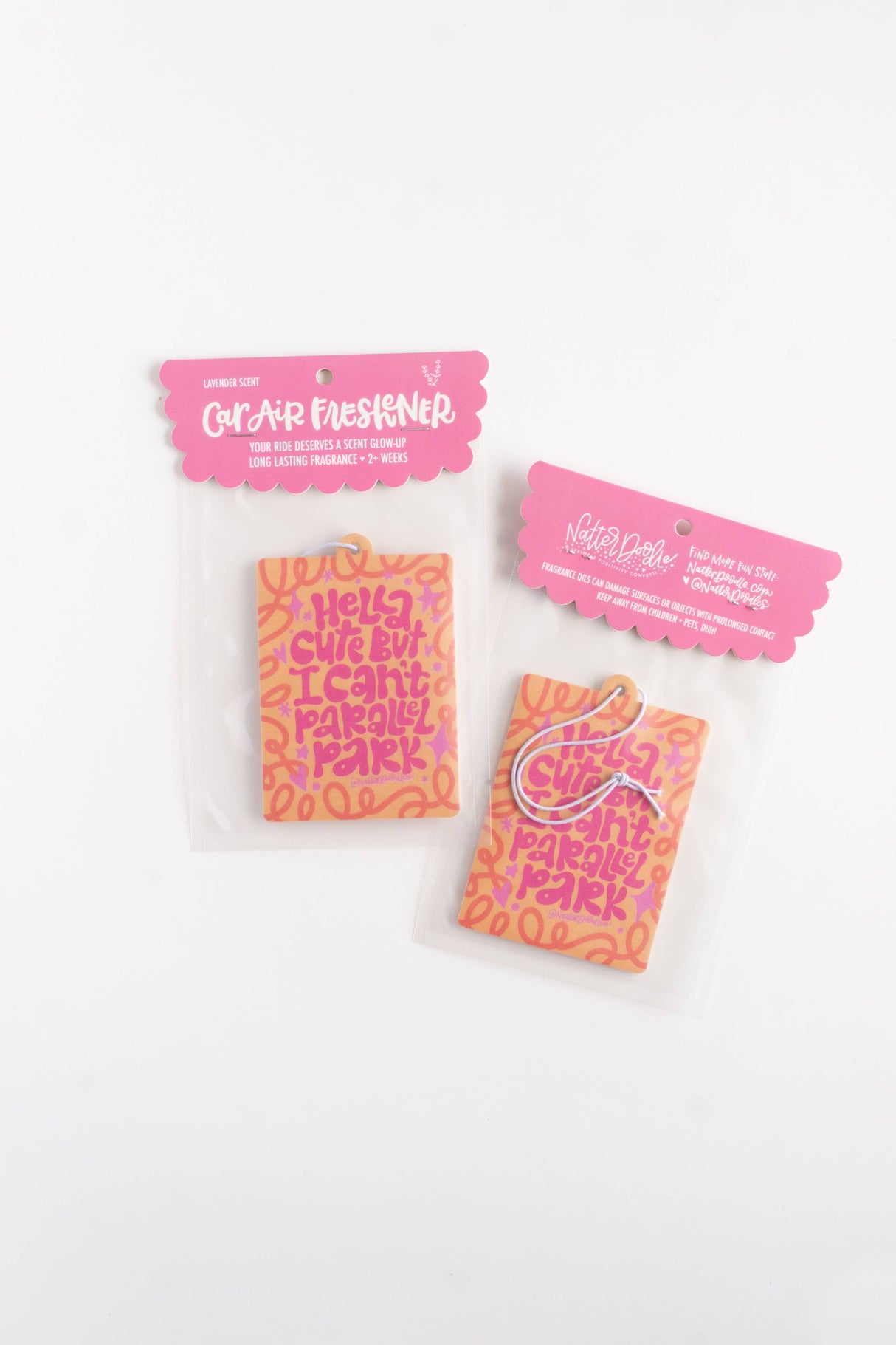 Hella Cute But I Can’t Parallel Park Air Freshener, Lavender