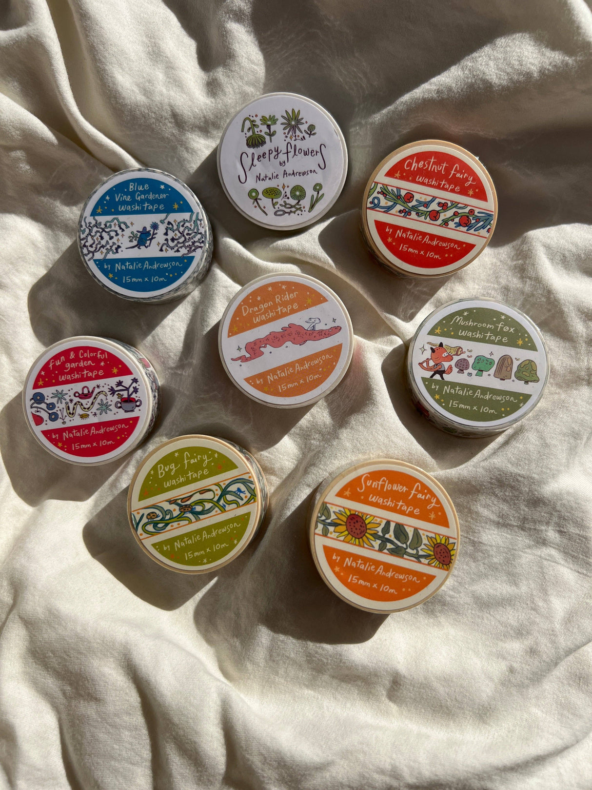 Washi Tape ~ Set of 8 tapes