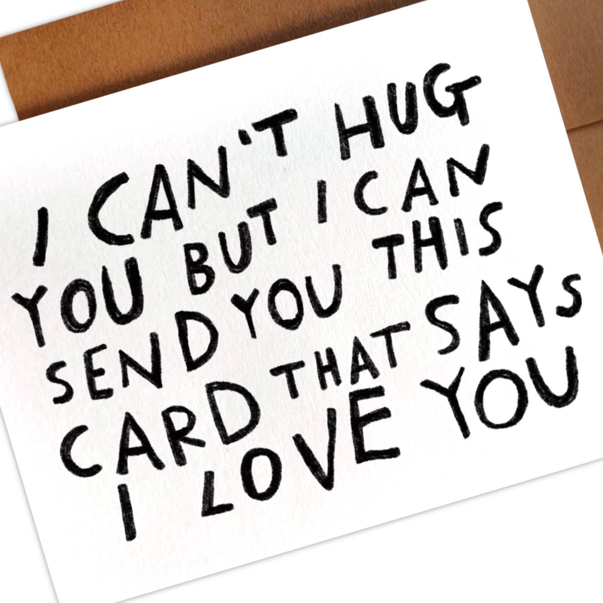 Can't Hug You Greeting Card