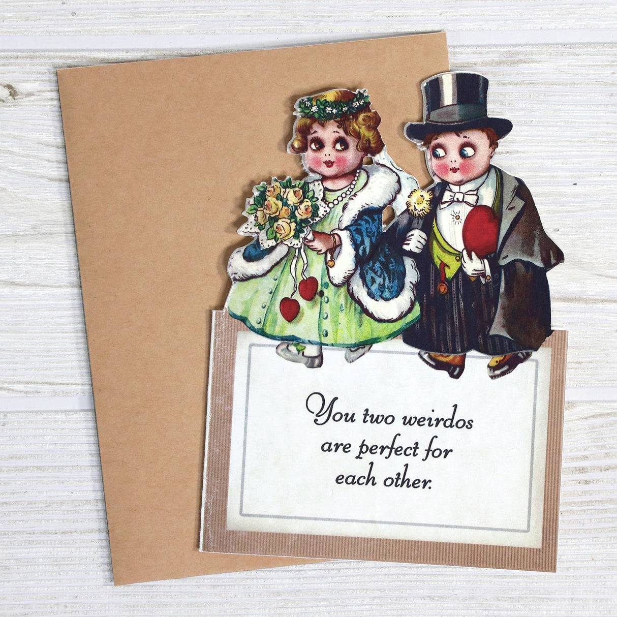 Perfect Weirdos Wedding Greeting Card