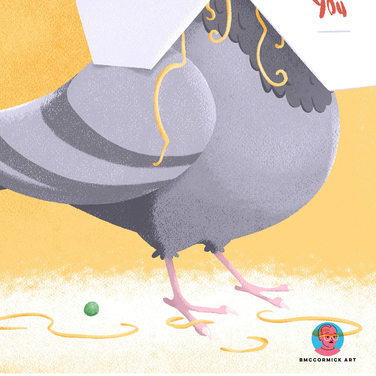 Trash Pigeon Art Print