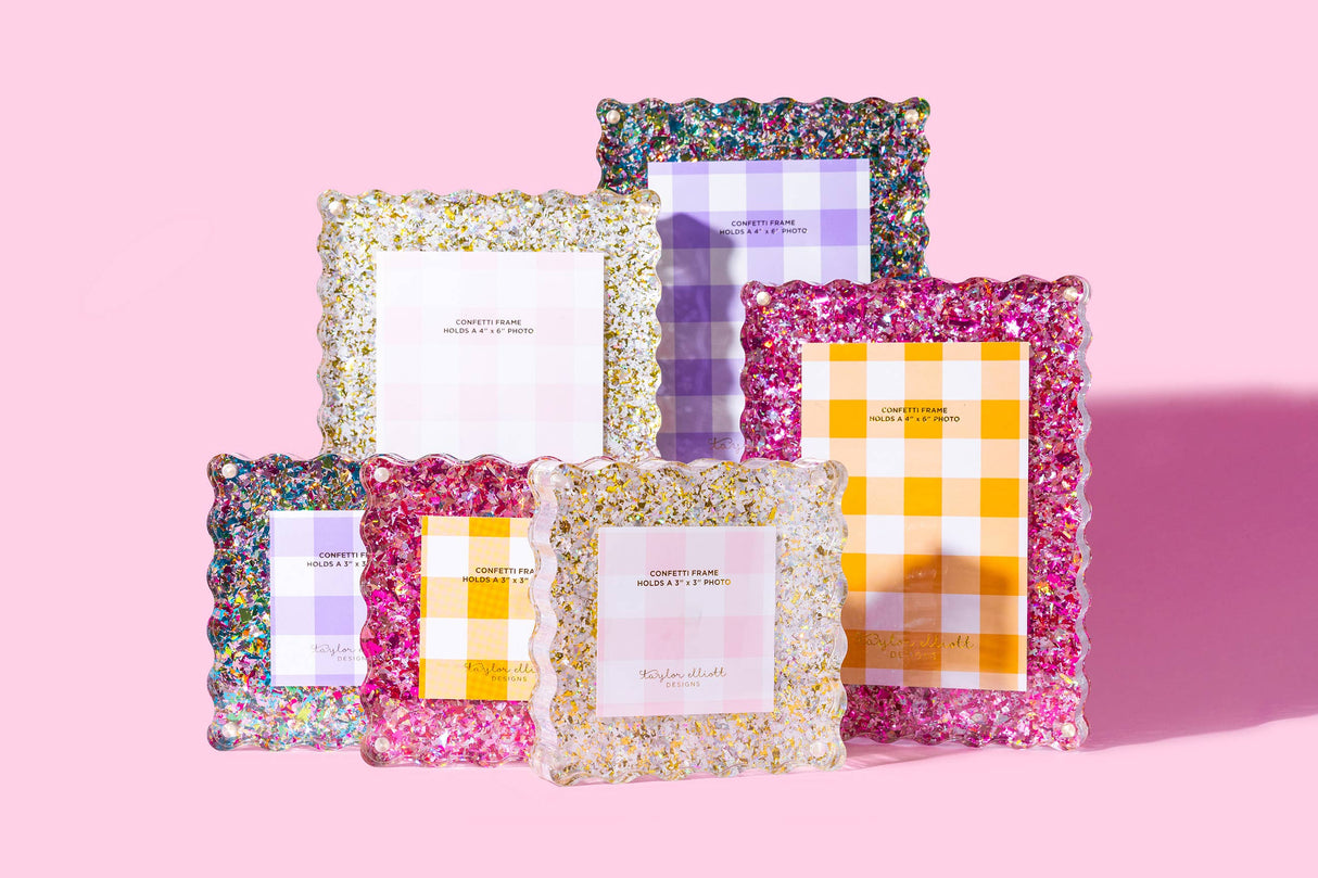 Small Picture Frame - Pink Confetti