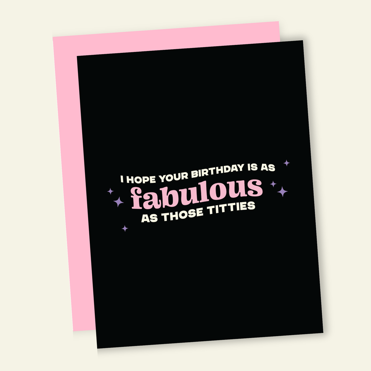 Fabulous Titties Birthday Card