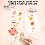 Dual-Tip Skin Tone Alcohol-Based Marker - Set of 36