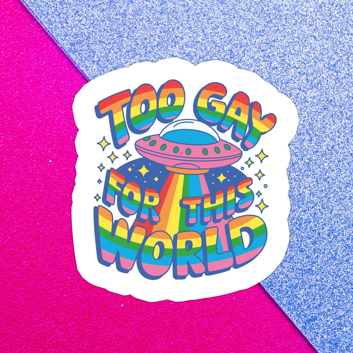 Gay LGBTQIA+ LGBT Funny Pride Waterproof Vinyl Sticker
