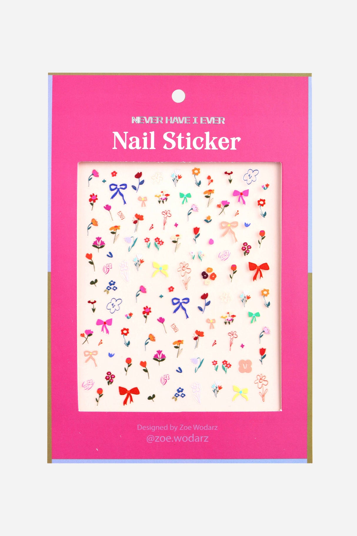 Flower Pop Nail Sticker by Zoe Wodarz