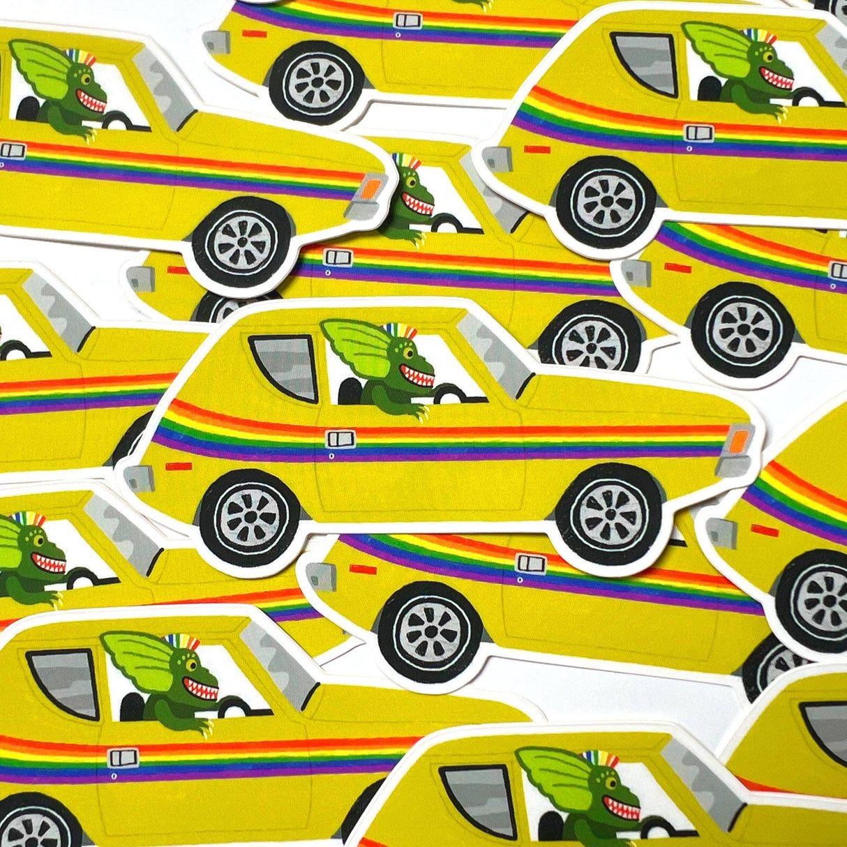 Gremlin Riding A Gremlin Sticker