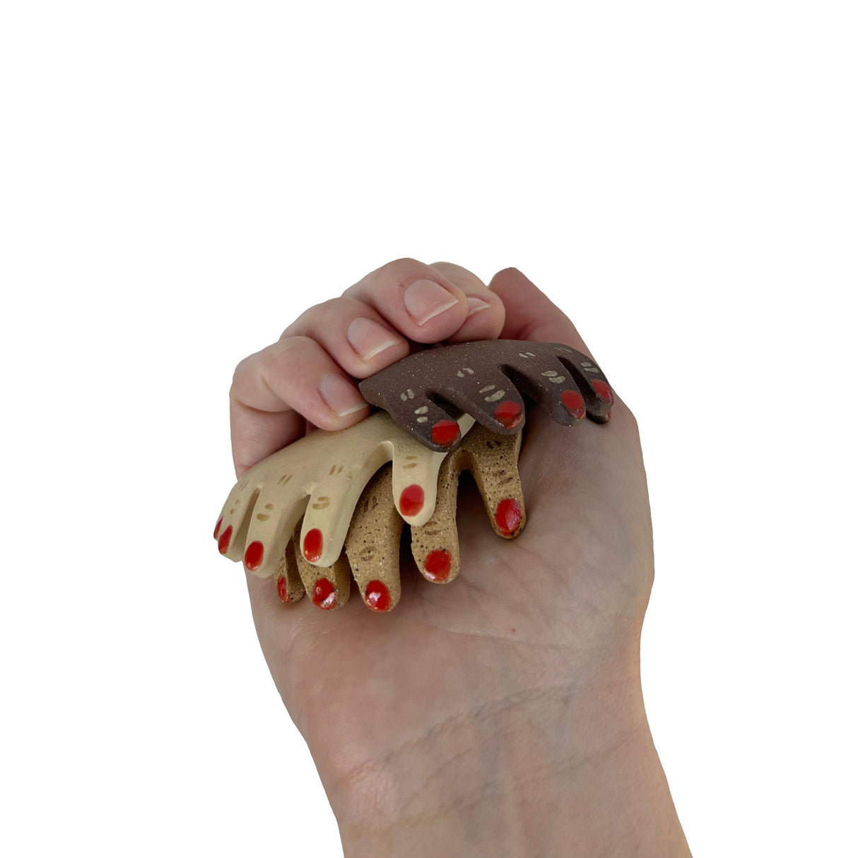 Handmade Ceramic Hand Trinket Dishes