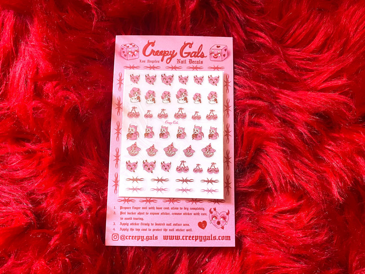 Lovecore Nail Decal Stickers
