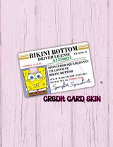 Bikini Bottom Credit Card Sticker