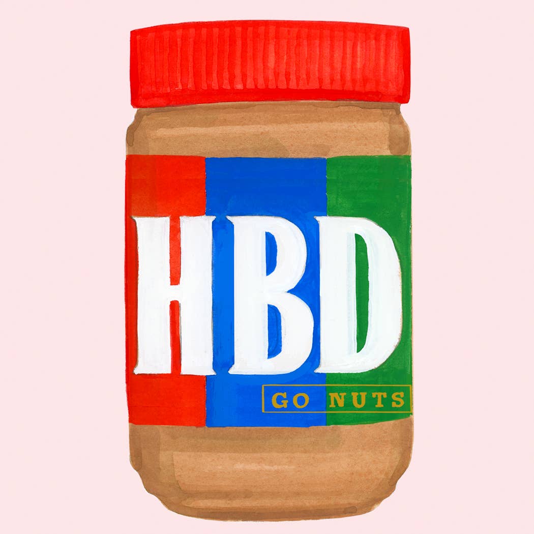 HBD, Go Nuts Greeting Card