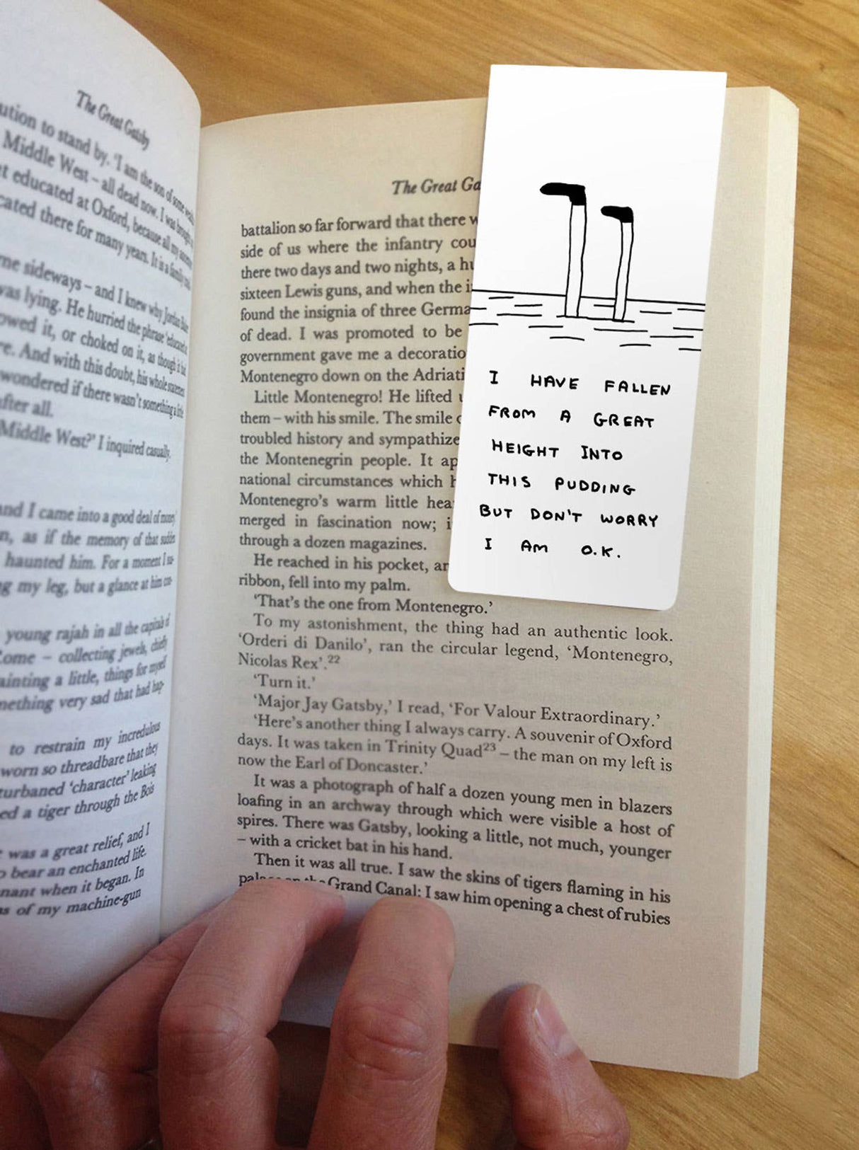 Pudding Magnetic Bookmark by David Shrigley