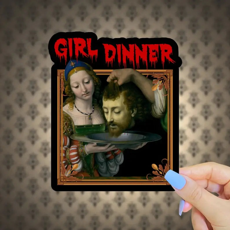 Girl Dinner Sticker