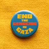 End The Genocide in Gaza 1.25" Button Ceasefire Palestine 