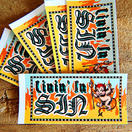 Livin' In Sin Bumper Sticker