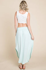 Comfy Side Slit Maxi Skirt