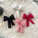 Puffy Bow Bag Charm or Keychain