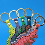 Leather Dinosaur Key Fob