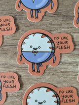 Flesh Peppermint Butler Adventure Time Vinyl Sticker