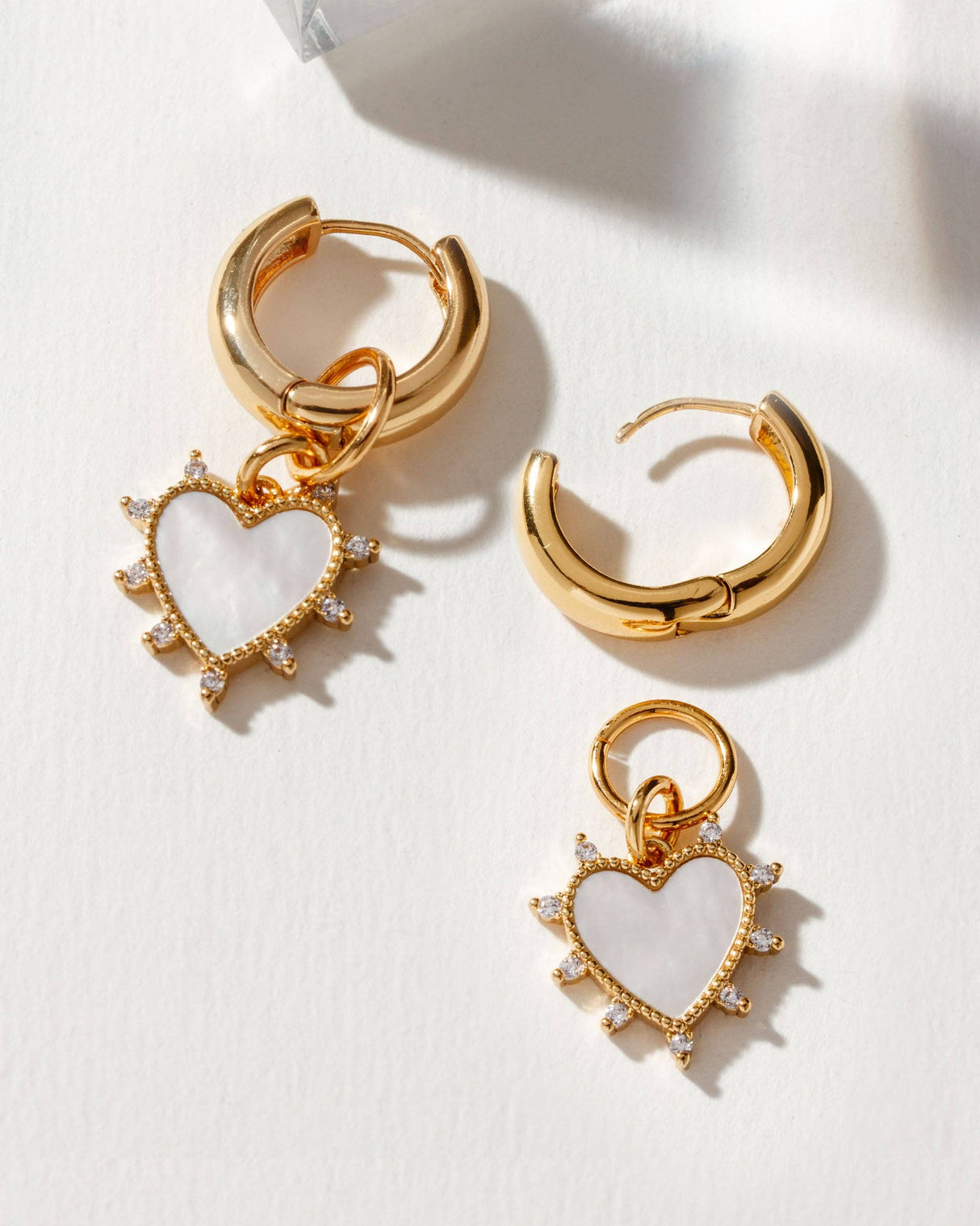 Dolce Cuore Charm Huggie Hoop Earring