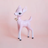 Holiday Retro Deer Figurine — Pink