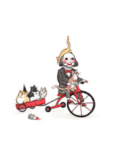 PAW - Saw Billy Puppet with Cats Print