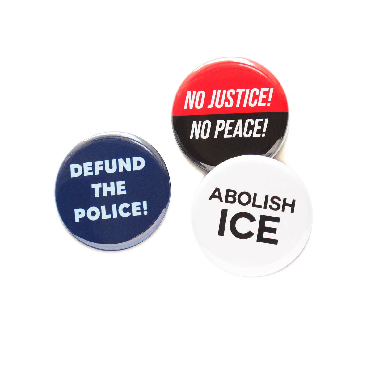 ABOLISH ICE Political Pin 1.25" Button Immigration Activist