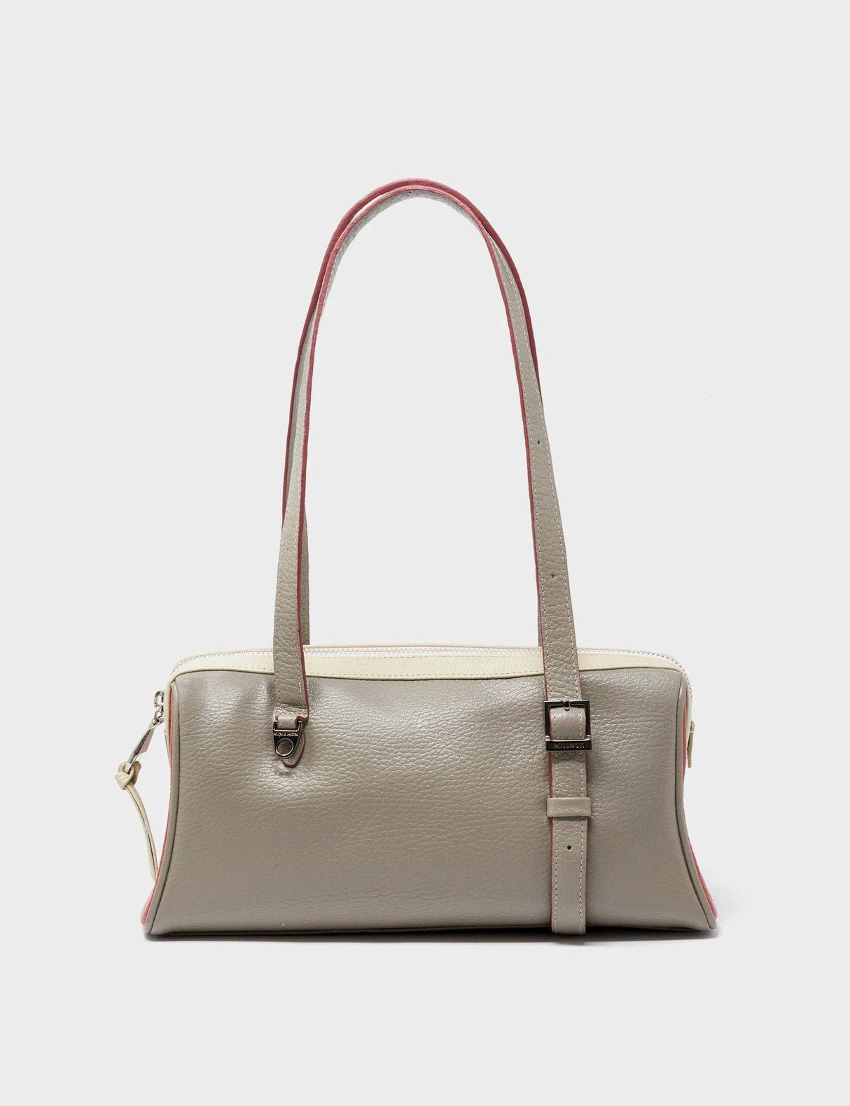 Esther Tuffet Brown Satchel Mini Bag - All Over Eyes Embroidery