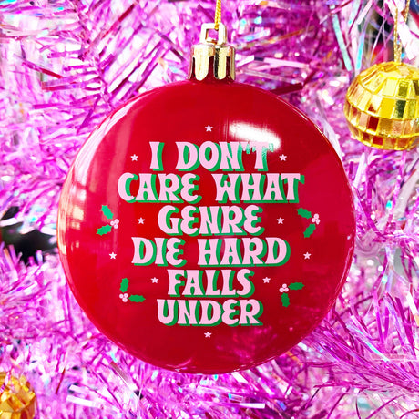 I Don't Care Die Hard Holiday Tree Ornament