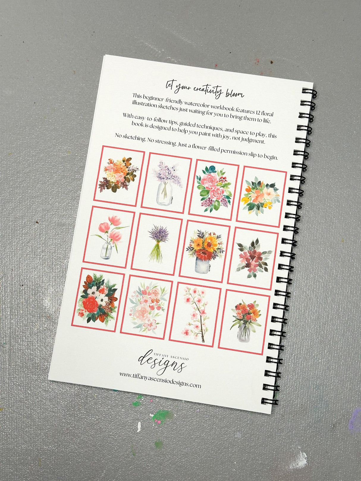 Floral Watercolor Workbook