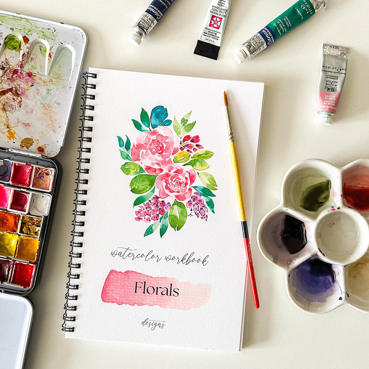 Floral Watercolor Workbook