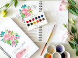 Floral Watercolor Workbook