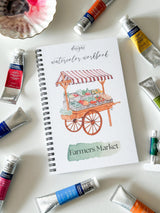 Farmers Market Watercolor Workbook