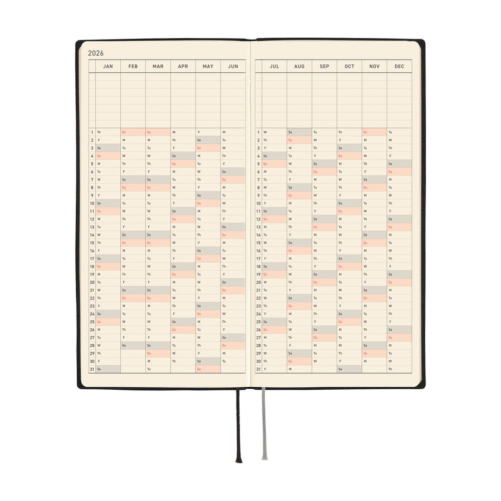 Hobonichi Techo 2026 : Weeks White Line