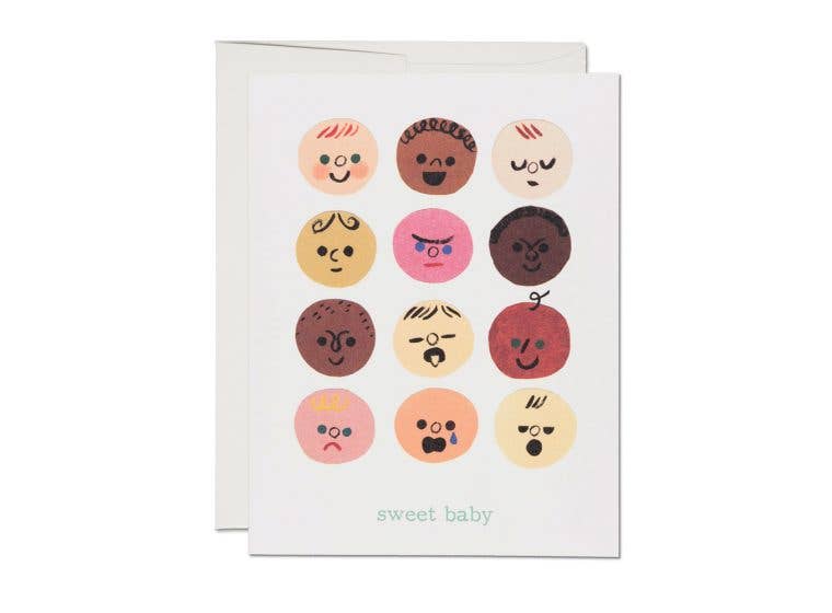 Baby Faces Greeting Card