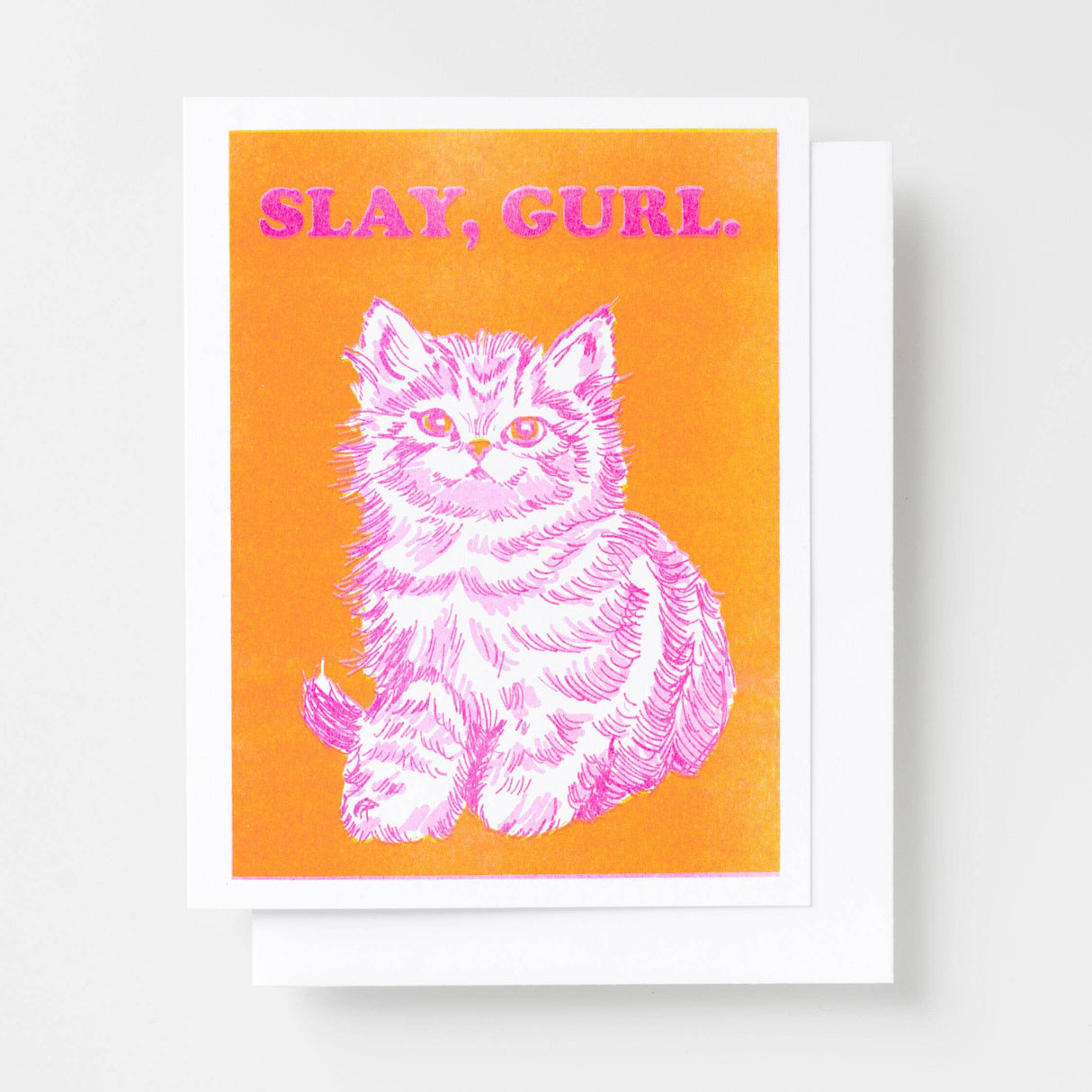 Slay Gurl Risograph Greeting Card