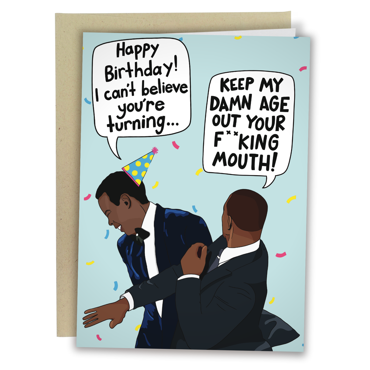 Will Smith Slap Birthday Greeting Card