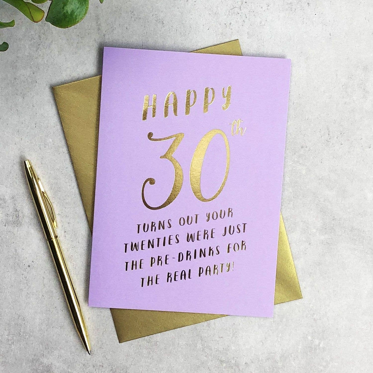 30th Birthday Pre-drinks Birthday Greeting Card