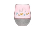 Let’s Partay Birthday Wine Glass