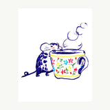 Mouse & Teacup Art Print