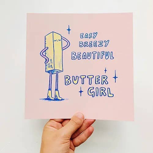 Butter Girl Art Print