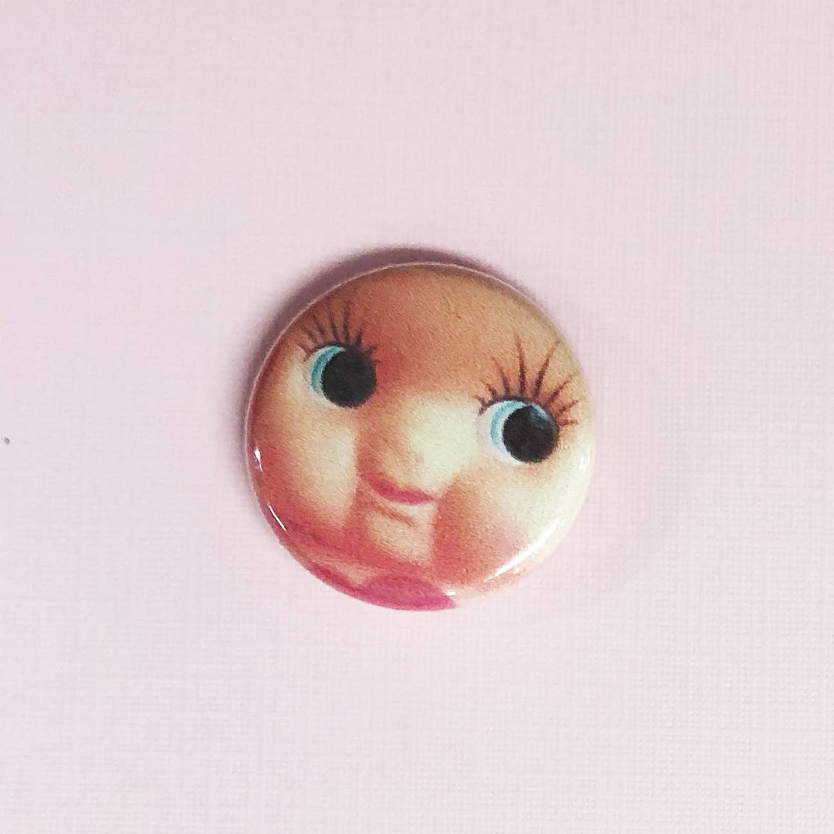 Kewpie Face Pinback Button