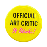 Official Art Critic Button