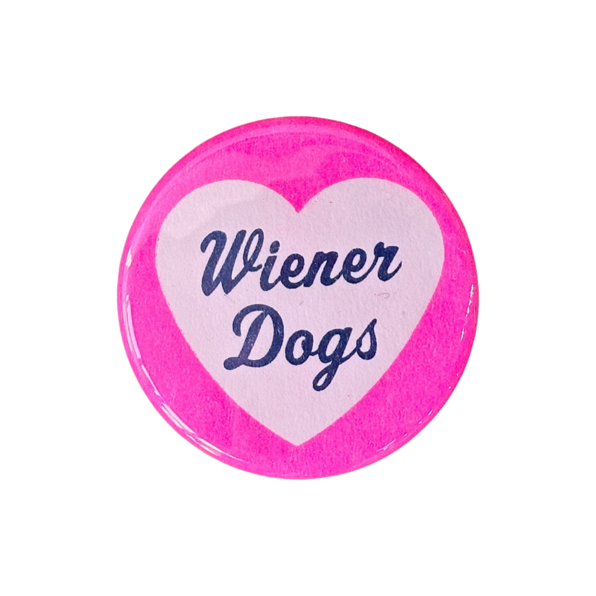 I Love Wiener Dogs Button