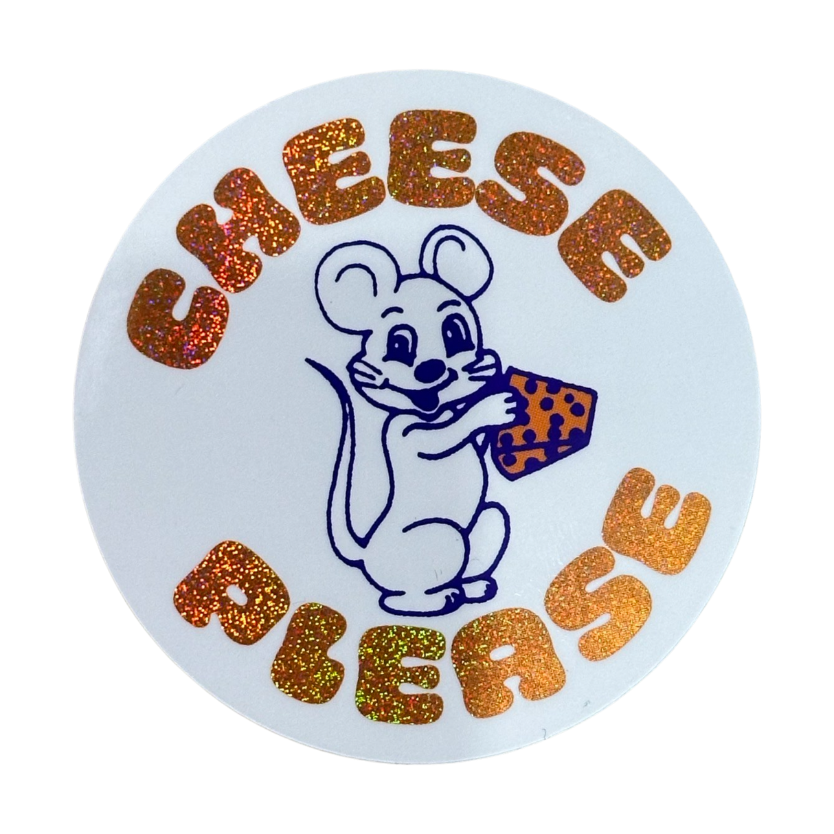 Cheese Please Vinyl Sticker