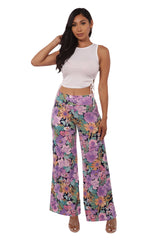 Womens High Waist Wide Leg Palazzo Pants