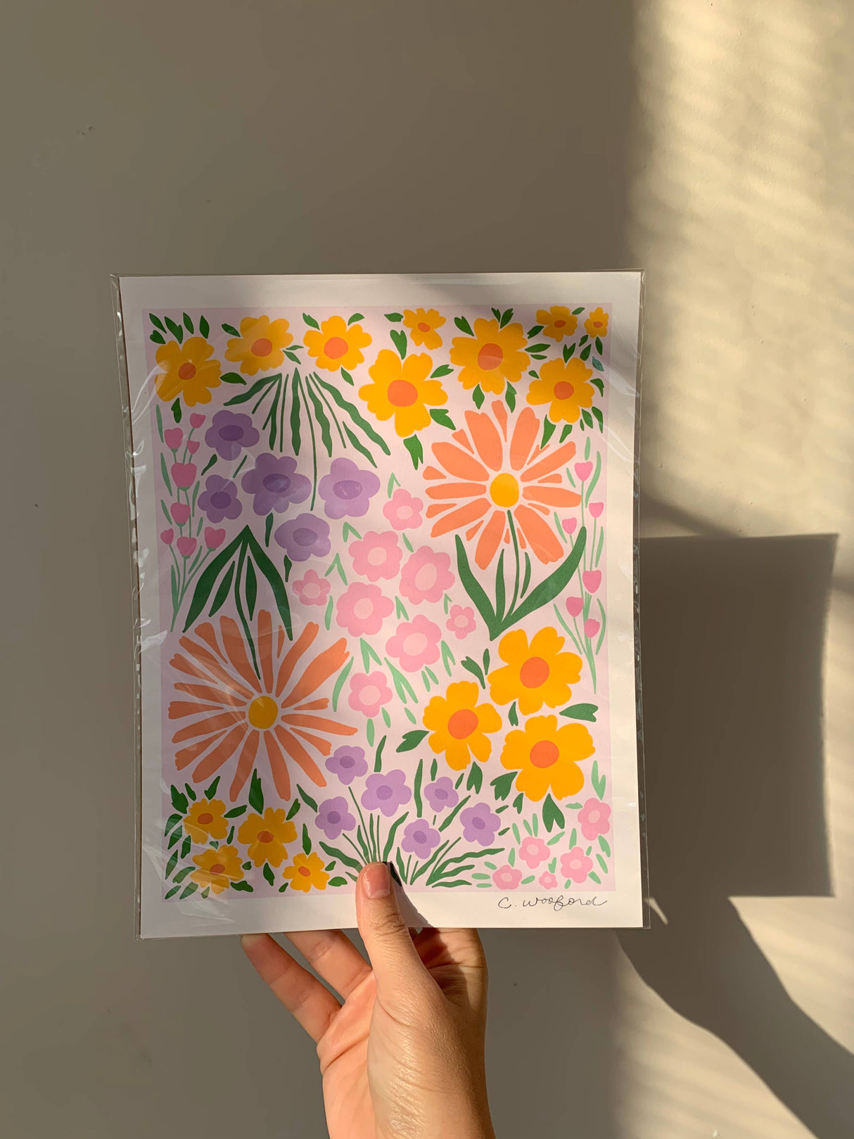 70s Wildflower Art Print