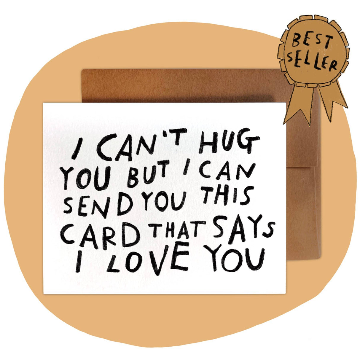 Can't Hug You Greeting Card